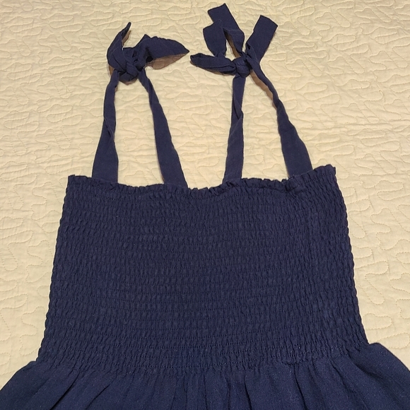 Pink Lily smocked fit flare layered dress size S - Picture 4 of 8